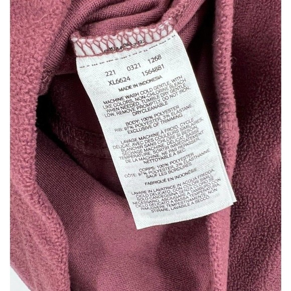 Columbia Women's Size S Small Burgundy XL6624 1/2 Zip Arctic Air Fleece - Picture 4 of 4